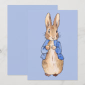 Invitation Lapin de livre d'histoires classique (Devant / Derrière)