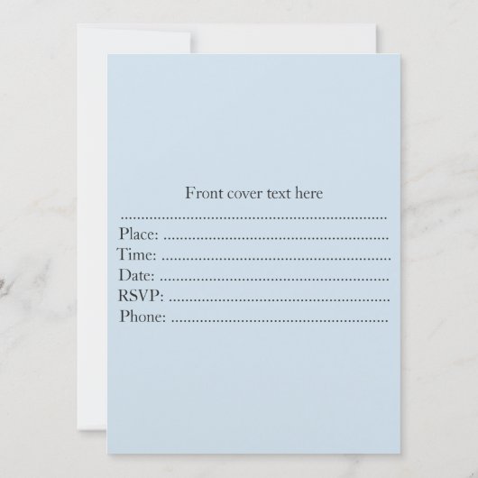 Invitation lapin de Noël blanc (Dos)