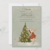 Invitation Lapin de Noël Peter (Devant)