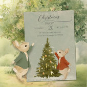 Invitation Lapin de Noël Peter