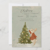 Invitation Lapin de Noël Peter (Devant)