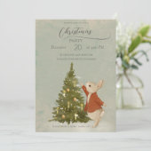 Invitation Lapin de Noël Peter (Debout devant)