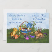 Invitation Lapin de Pâques (Dos)