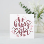 Invitation Lapin de Pâques – Joyeuse Fête Printani (Debout devant)