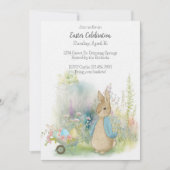 Invitation Lapin de Pâques Pierre (Devant)