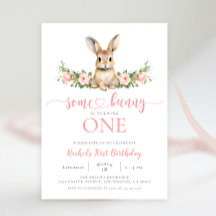 Lapin de Printemps Rose Quelques Lapin 1er Anniver