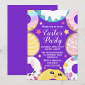 Invitation Lapin d'œuf de Pâques gâteau de Pâques Cookie Fête (Devant / Derrière)