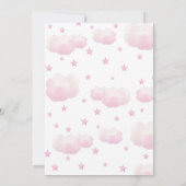 Invitation Lapin et étoile bébé fille islamique Aqiqa Aqeeqa (Dos)