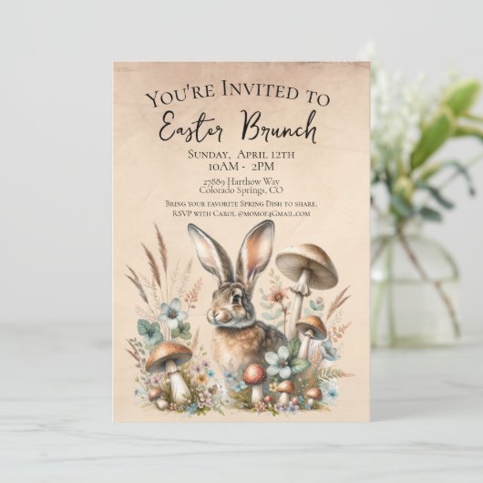 Invitation Lapin Jack Spring (Debout devant)