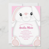 Invitation Lapin Lapin fête d'anniversaire (Devant)