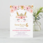 Invitation Lapin Lapin Lapin, 6 Anniversaire de la petite fil (Debout devant)