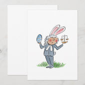 Invitation Lapin légal (Devant / Derrière)