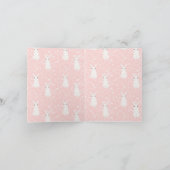 Invitation Lapin Rose fille (Intérieur)
