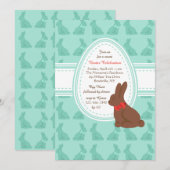 Invitation Lapins de Pâques (Devant / Derrière)