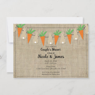 Invitation Lapins et carottes de Pâques Shower de mariage pou
