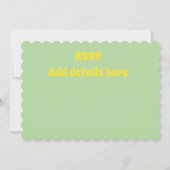 Invitation Lapins Jonquilles Printemps (Dos)