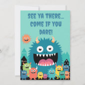 Invitation L'appel de tous les monstres Personnaliser (Dos)
