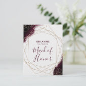 Invitation L'aquarelle Bourgogne sera-t-elle ma servante d'ho (Debout devant)