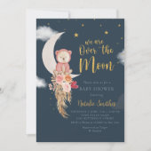 Invitation L'Aquarelle Éclame Des Nuages Sur Le Baby shower L (Devant)