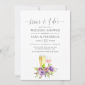 Invitation L'aquarelle florale de printemps se lève avant le (Devant)