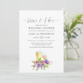 Invitation L'aquarelle florale de printemps se lève avant le  (Debout devant)