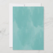 Invitation L'aquarelle lumineuse de Succulents fleurit la (Dos)