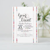 Invitation L'aquarelle peinte à la main Dreamcatcher perle la (Debout devant)