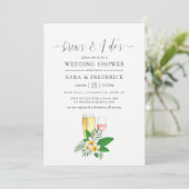 Invitation L'aquarelle tropicale se lève avant les I Do (Debout devant)