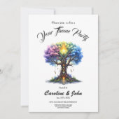 Invitation L'Arbre Céleste des Royaumes Éternels. (Devant)