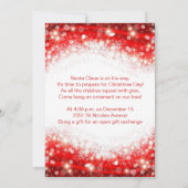 Invitation L'arbre de Père Noël badine l'invitation de fête (Dos)
