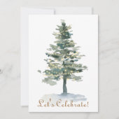 Invitation L'arbre forestier magique allume la fête de Noël (Devant)