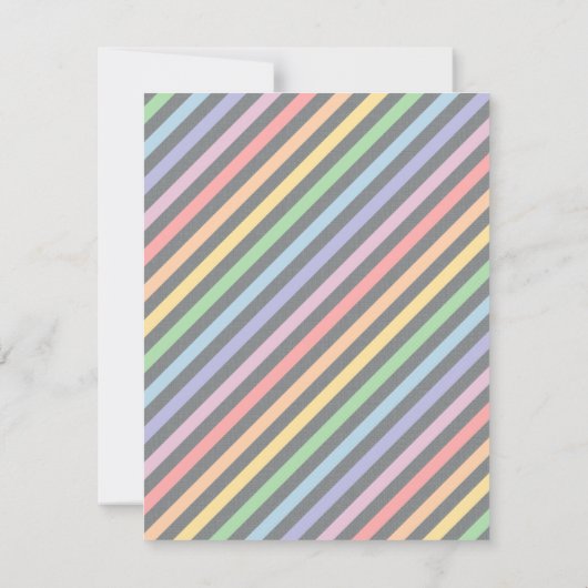 Invitation L'arc-en-ciel monte en ballon prêt à sauter le (Dos)