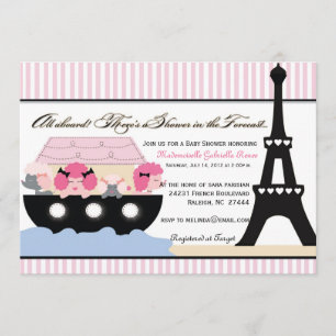 Invitation L'arche de Noahs va à l'invitation de Paris pour