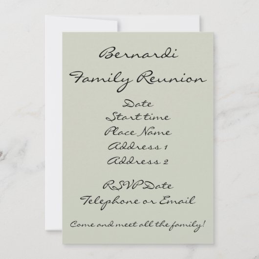 Invitation L'Arène, Vérone, Italie (Dos)