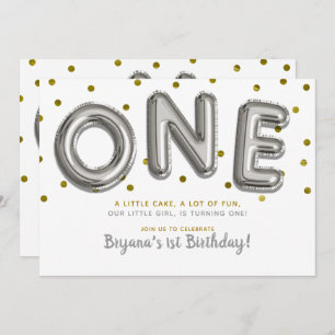 Invitation L'argent et l'or monte en ballon l'UNE ?ère fête