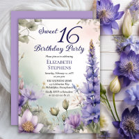 Larkspur Eau Lily Floral Sweet 16 Anniversaire Fêt