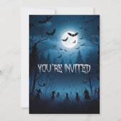 Invitation L'armée de l'Halloween obscurité (Devant)