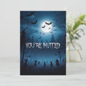 Invitation L'armée de l'Halloween obscurité (Debout devant)