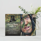 Invitation L'armée s'éloigne de la fête de la photo (Debout devant)