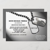 Invitation L'armée s'éloigne du parti (Devant / Derrière)