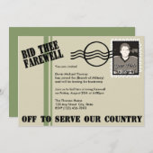 Invitation L'armée s'éloigne du parti (Devant / Derrière)