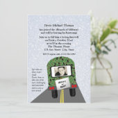 Invitation L'armée s'éloigne du parti (Debout devant)