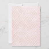 Invitation L'arrosage peut sauge rose blush baby shower virtu (Dos)