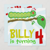 Invitation Larry l'invitation de fête d'anniversaire de (Devant / Derrière)