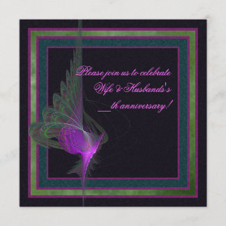 Invitation L'art Abstrait du Dervish violet