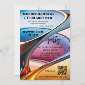 Invitation L'Art Abstrait Joyeusement Jamais Après La Photo M (Dos)