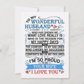 Invitation L'Art De La Femme À Mon Merveilleux Mari (Devant)