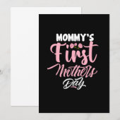 Invitation L'art de maman Premier jour de la fête des mères d (Devant / Derrière)