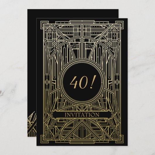 Invitation L'art des années 20 (Devant / Derrière)