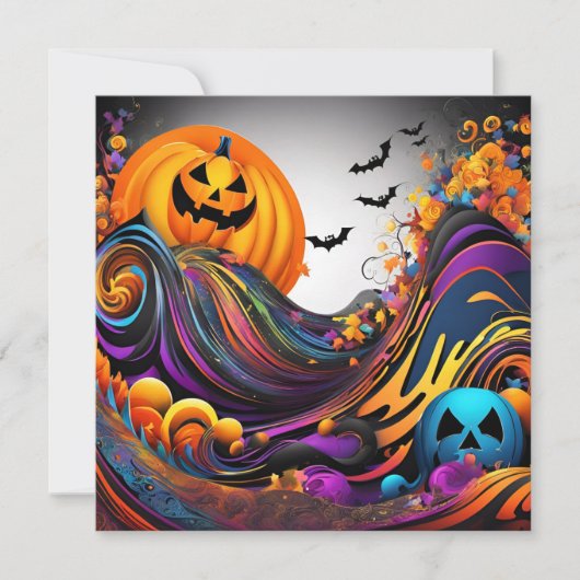 Invitation L'art d'Halloween (Devant)